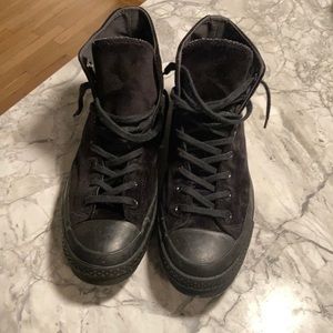 Converse All Star black velvet size 10